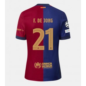 Barcelona Frenkie de Jong #21 Replika Hjemmebanetrøje 2024-25 Kortærmet